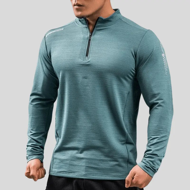 Veste à manches longues et col zippé