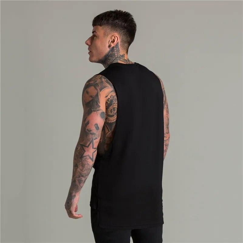 Débardeur d'entraînement sans manches en tissu respirant