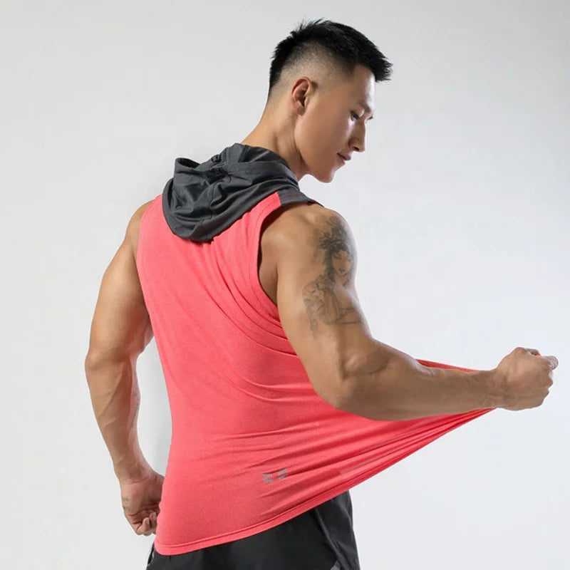 Sports Tank Top With Hood