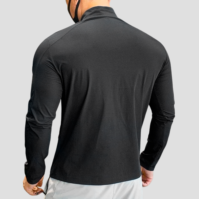 Jaqueta Esportiva Masculina Gola Zip de Academia - Athlete