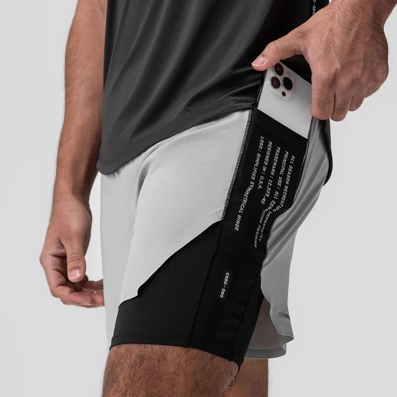 2 in 1 Dry Fit shorts - Athlete USA