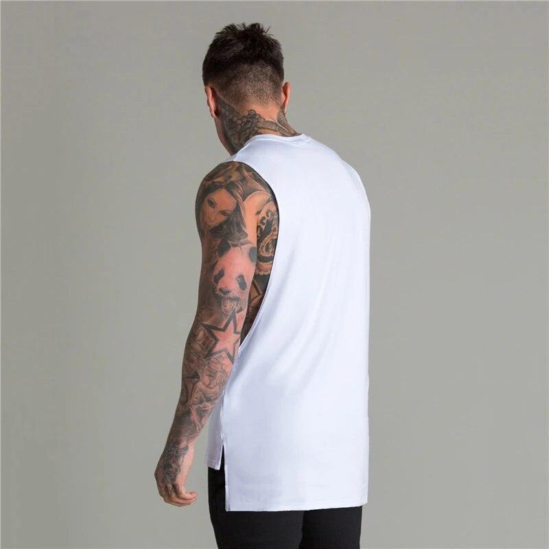 Débardeur d'entraînement sans manches en tissu respirant