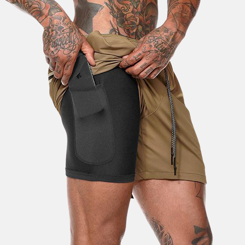 Short Fitness Masculino com Bolso Interno para Academia - Athlete