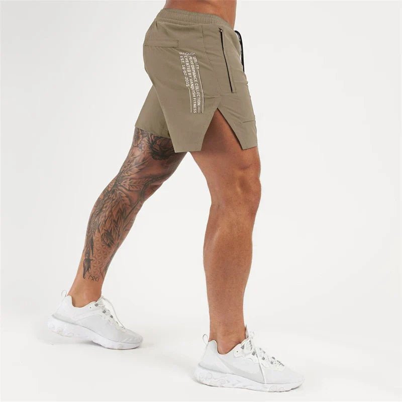 Dry Fit shorts with zipper - Athlete USA